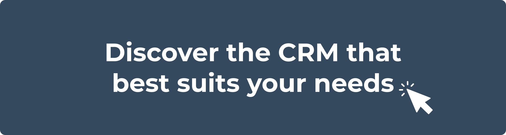 Discover the CRM that best suits your needs