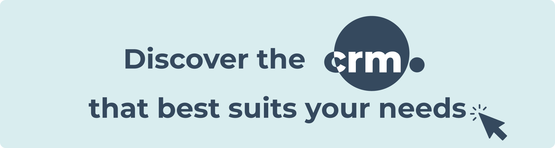 Discover the CRM that best suits your needs